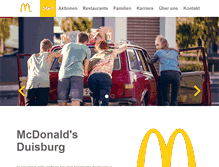Tablet Screenshot of mcdonalds-duisburg.de